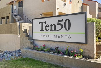 Signage at Ten50 Apartments in Tucson AZ November 2020